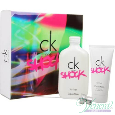 Calvin Klein CK One Shock Комплект (EDT 50ml + Body Lotion 100ml) за Жени За Жени