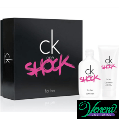 Calvin Klein CK One Shock Комплект (EDT 100ml + Body Lotion 100ml) за Жени За Жени