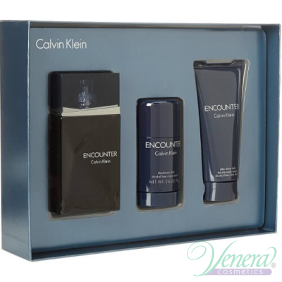 Calvin Klein Encounter Set (EDT 100ml + AS Balm 100ml + Deo Stick 75ml) за Мъже За Мъже