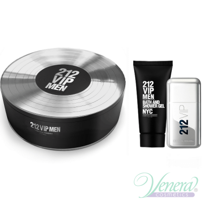 Carolina Herrera 212 VIP Men Комплект (EDT 50ml + Shower Gel 100ml) за Мъже Мъжки Комплекти