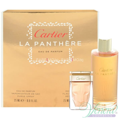 Cartier La Panthere Комплект (EDP 25ml + EDP 75ml Recharge) за Жени Дамски Комплекти