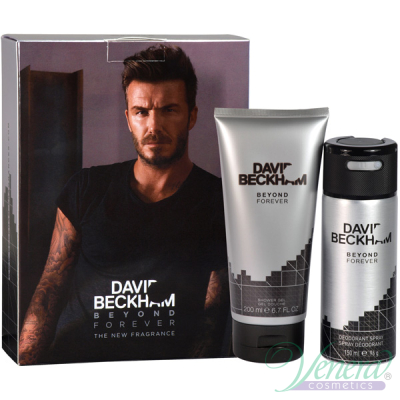 David Beckham Beyond Forever Комплект (Deo Spray 150ml + SG 200ml) за Мъже Мъжки Парфюми