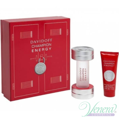 Davidoff Champion Energy Комплект (EDT 50ml + SG 75ml) за Мъже Мъжки Комплекти