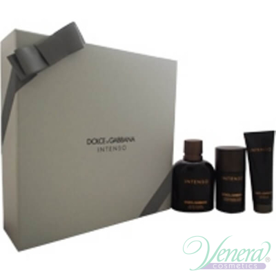 Dolce&Gabbana Pour Homme Intenso Комплект (EDP 125ml + Deo Stick 75ml +SG 50ml) за Мъже Мъжки Парфюми