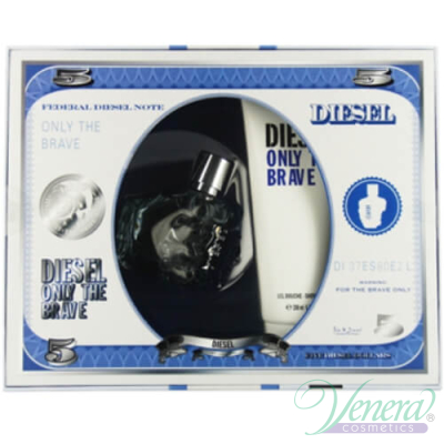 Diesel Only The Brave Комплект (EDT 50ml + AS Balm 70ml + SG 50ml)  за Мъже За Мъже