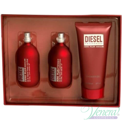 Diesel Zero Plus Комплект (EDT 75ml + After Shave 75ml + SG 150ml) за Мъже За Мъже