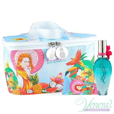 Escada Born In Paradise Комплект (EDT 100ml + BL 150ml + Несесер) за Жени За Жени