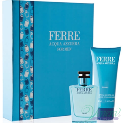 Ferre Acqua Azzurra Комплект (EDT 50ml + SG 100ml) за Мъже Мъжки Комплекти
