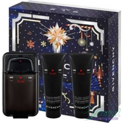 Givenchy Play Intense Комплект (EDT 100ml + After Shave Balm 75ml + SG 75ml) за Мъже За Мъже