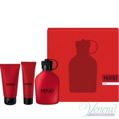 Hugo Boss Hugo Red Комплект (EDT 75ml + After Shave Balm 50ml + SG 50ml) за Мъже Мъжки комплекти