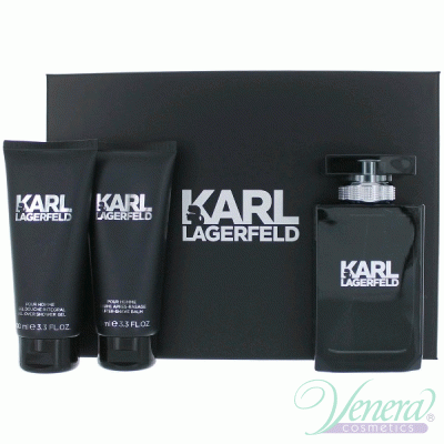 Karl Lagerfeld for Him Комплект (EDT 100ml + AS Balm 100ml + SG 100ml) за Мъже Мъжки Комплекти