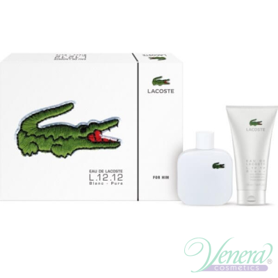 Lacoste L 12.12 Blanc Комплект (EDT 100ml + Shower Gel 150ml) за Мъже За Мъже