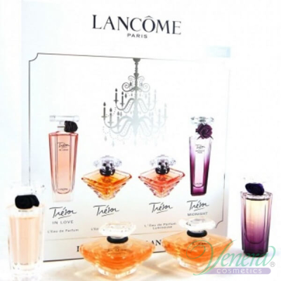 Lancome Les Tresors de Lancome Комплект 4 Миниатюри (EDP 5ml + EDP 7.5ml + EDP 7.5ml + EDP 5ml) за Жени Дамски Комплекти