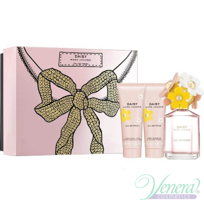 Marc Jacobs Daisy Eau So Fresh Комплект (EDT 75ml + BL 75ml + SG 75ml) за Жени Дамски Комплекти