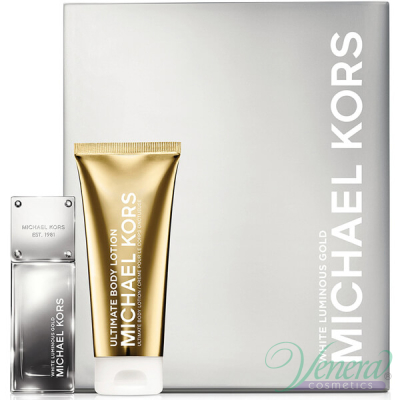 Michael Kors White Luminous Gold Комплект (EDP 50ml + BL 100ml) за Жени Дамски Комплекти