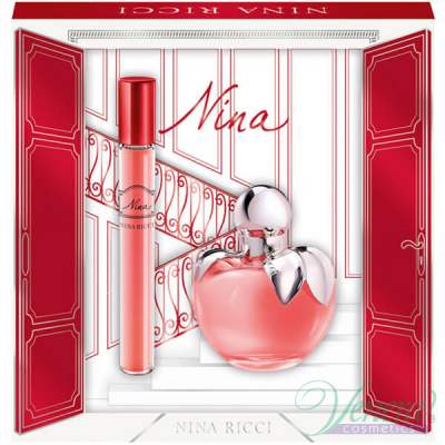 Nina Ricci Nina Комплект (EDT 50ml + EDT Roll-On 10ml) за Жени Дамски Комплекти