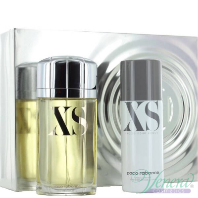 Paco Rabanne XS Комплект (EDT 100ml + Deo Spray 150ml) за Мъже За Мъже