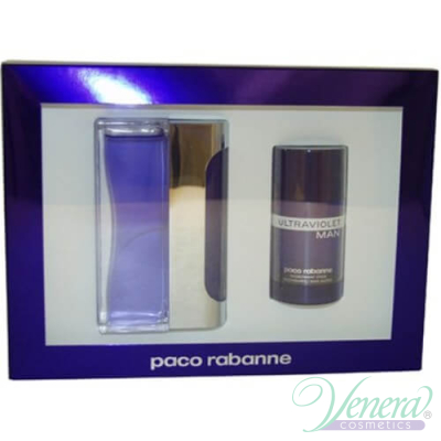 Paco Rabanne Ultraviolet Комплект (EDT 100ml + Deo Stick 75ml) за Мъже За Мъже