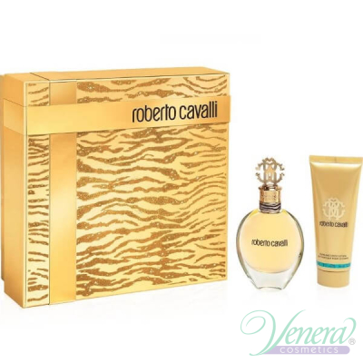 Roberto Cavalli Eau De Parfum Комплект (EDP 50ml + Body Lotion 75ml) за Жени За Жени