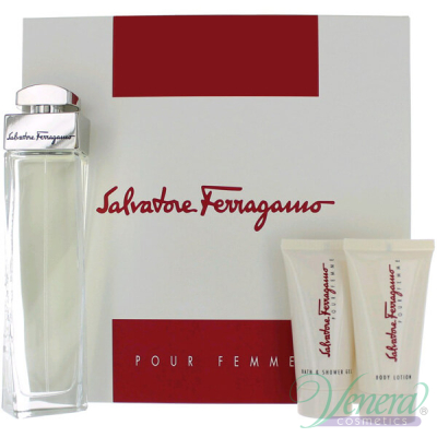 Salvatore Ferragamo Pour Femme Комплект (EDP 100ml + BL 50ml + SG 50ml) за Жени Дамски Комплекти