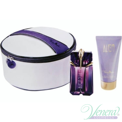 Thierry Mugler Alien Комплект (EDP 60ml + BL 100ml +  Bag) Vanity Collection за Жени Дамски Комплекти