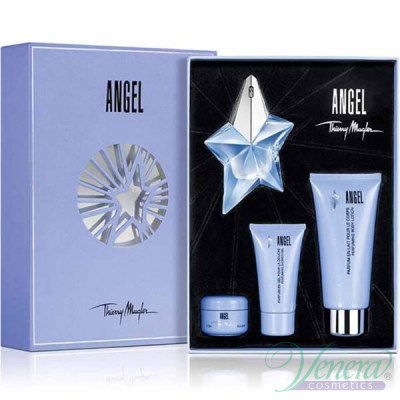Thierry Mugler Angel Комплект (EDP 25ml + BL 100ml + SG 30ml + Body Cream 15ml) за Жени Дамски Комплекти