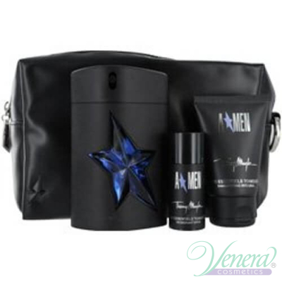 Thierry Mugler A*Men Комплект (EDT 100ml + Deo Stick 20ml + SG 50ml + Bag)  за Мъже За Мъже