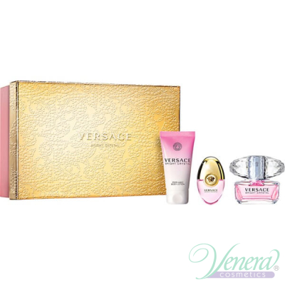 Versace Bright Crystal Комплект (EDT 50ml + EDT 10ml + BL 50ml) за Жени За Жени