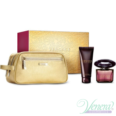 Versace Crystal Noir Комплект (EDT 90ml + BL 100ml + Bag) за Жени За Жени
