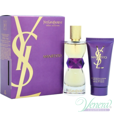 YSL Manifesto Комплект (EDP 50ml + Shower Gel 50ml) за Жени Дамски Парфюми